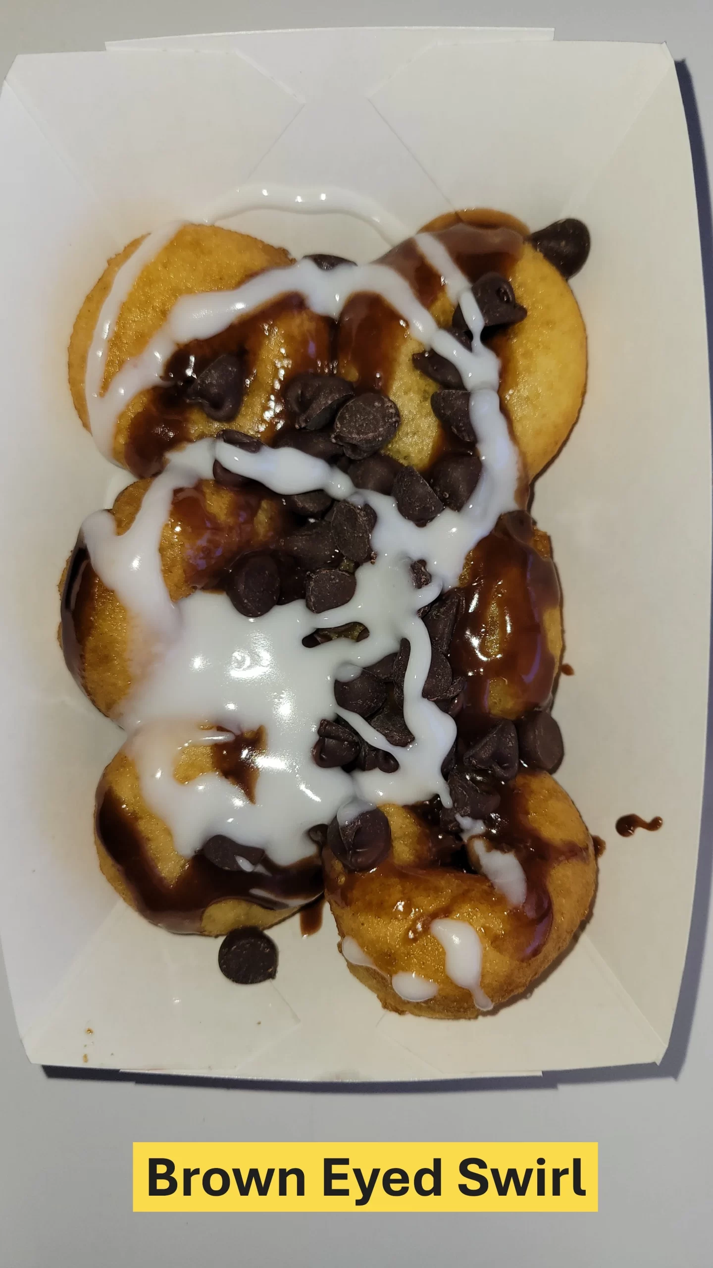 Brown Eyed Swirl mini donuts